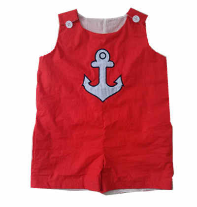 Red and Blue Anchor Shortalls