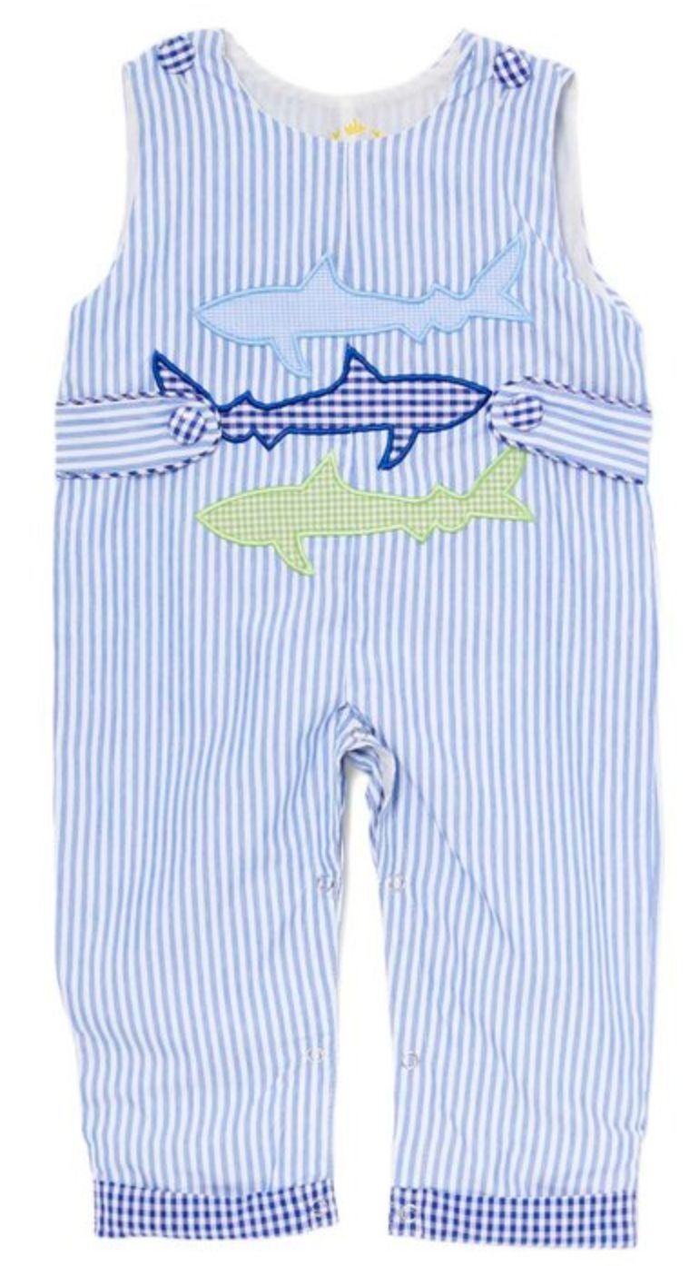 Light Blue Shark Overall